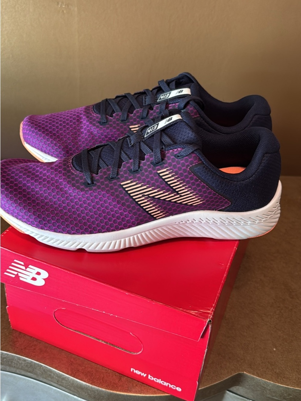 New in Box! New Balance Women's Purple and Navy Athletic Running Shoes